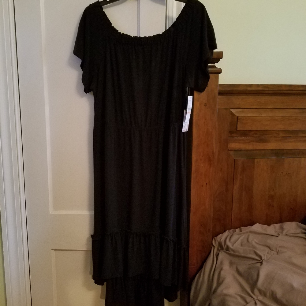 NWT Karen Kane Plus High/Lo Black dress 2x